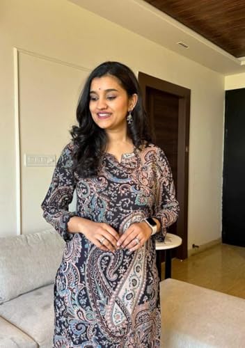 Image of Women's Cotton Printed Straight Kurti with Pant Two Piece Co-ord Set