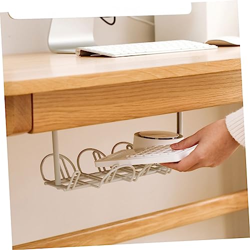 2pcs Cable Organizer for Desk Under Desk Storage Rack Wire Management Cord Management Cable Storage Rack Hooks miniatura 7