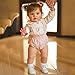 ROSHUAN Silicone Reborn Baby Dolls Girl Vinyl 26 Inch Reborn Toddler Dolls Real Looking Baby Dolls Lifelike Baby Dolls Realistic Baby Dolls Girl Toddler Reborn Doll + Accessories