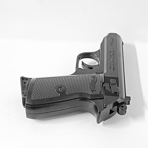 Image of Metallic Gun /Pistol Shape Barrel Pull Back System & Holster Pocket Lighter Pocket Lighter | 508 Gun Lighter with Cover Pocket Lighter (Black)