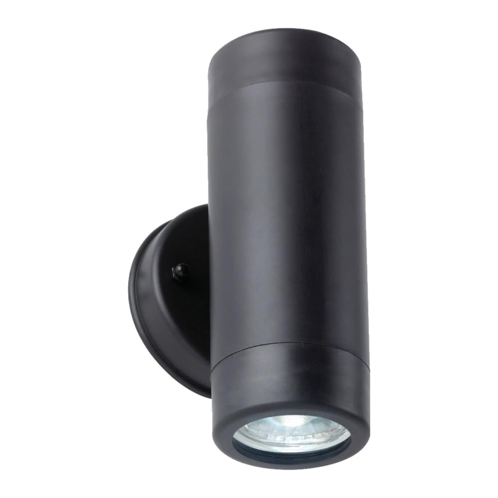 First Choice Lighting Gale - Up Down Wall Light - Black - IP44 Rated