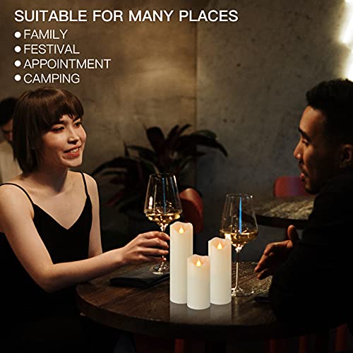 Koopower 3 candele a LED senza fiamma, con