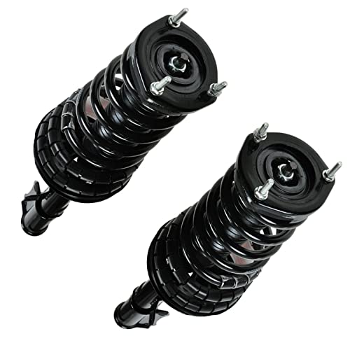 Image of TRQ Rear Driver and Passenger Side Strut and Spring Assembly Set Loaded | For 97-01 Toyota Camry L4 2.2L 99-03 Solara