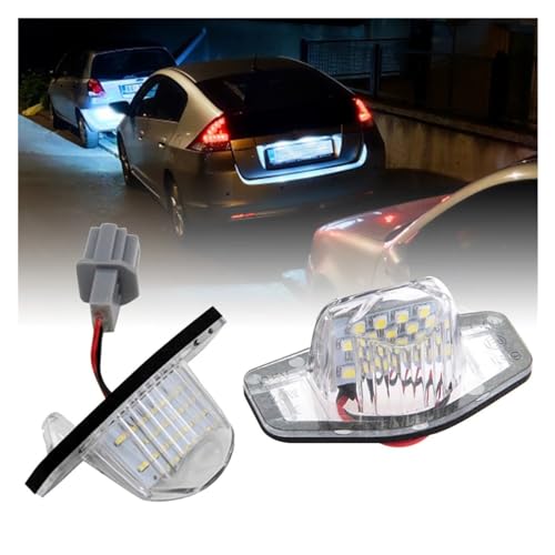 Luz LED para placa de matrícula de 18 bombillas SMD: alta visibilidad de 12V para coche Jazz o Hrv 2