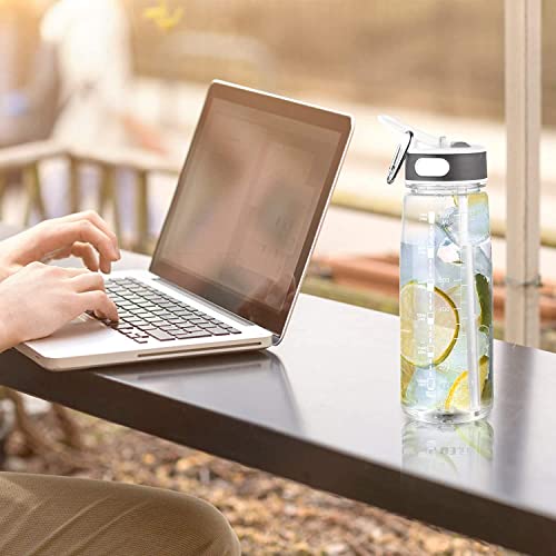 Bottled Joy Water Bottle, 800Ml Clear 27Oz Water Bottle With Straw, Sports Water Bottle Tritan Leakproof Bpa Free For Fitness Outdoor Cycling Gifts For Men Women #TOP1