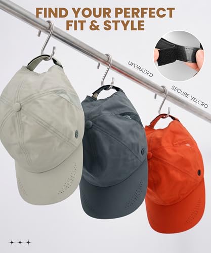 Image of YANIKY Running Hat for Men & Women, UPF 50+ Quick Dry Baseball Cap, Lightweight Breathable Sports Hat for Golf and Tennis