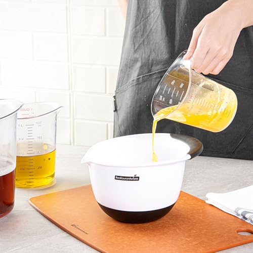 Image of Restaurantware Clear Plastic Pt (Cups) Measuring Cup, 5.3 x 3.8 x 5 In