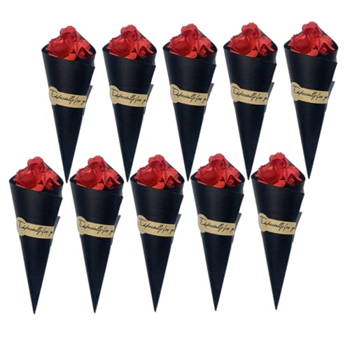 Mini ramo de flores secas girasol y rosa 10 piezas miniatura 1
