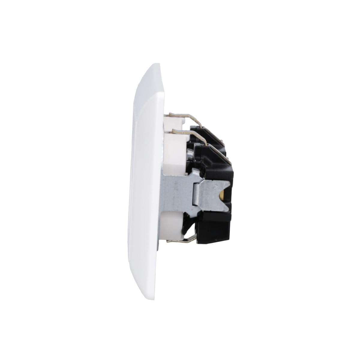 Jung AS500 – Set Di 2 Prese Schuko A1520WW E 1 Telaio AS582WW – Serie A/AS – Colore: Bianco Alpino – Materiale Termoplastico