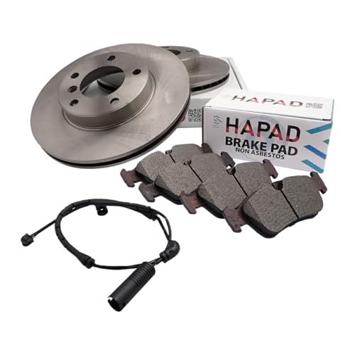 ノーブランド品 E46 E85 Z4 フロント ブレーキパッド左右 + パッドセンサー1本 + ブレーキローター左右 セット BMW 318i 320i 323i Z4 2.2i 2.5i 34116761244 34116855153 343511643