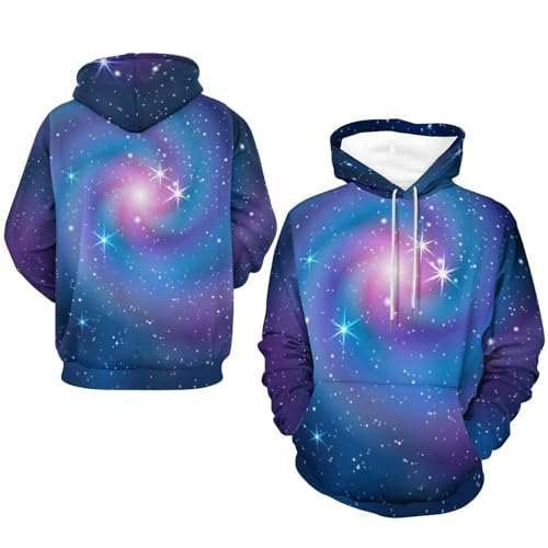 Hoody sweatshirt pull nébuleuse de la galaxie UMENG sweats à capuche unisexe - 7