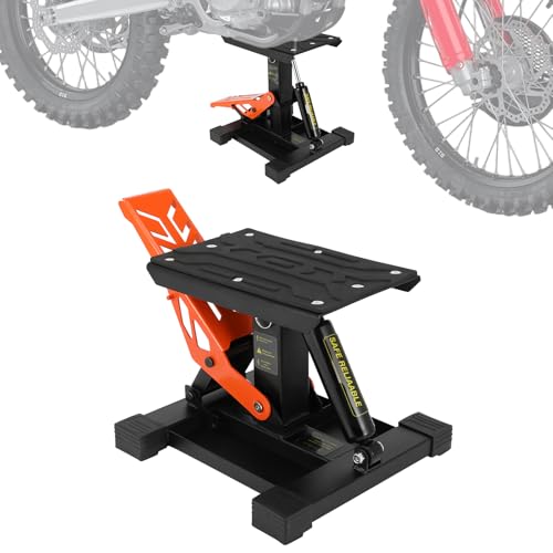 Support de levage hydraulique moto pour réparer votre cross facilement au garage