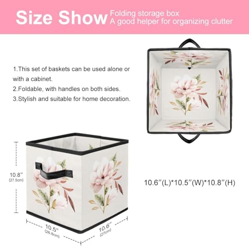 Boîte de rangement pliable avec poignées pour vêtements et jouets - 3