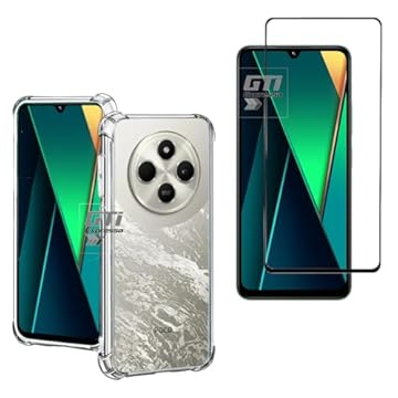 Kit Capa Capinha Anti Impacto + Película de Vidro 3D 9D Compatível Com Xiaomi Poco C75