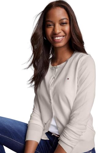 Image of TOMMY HILFIGER Women's Solid Cardigan Sweater with Regular Buttons Collection 2025
