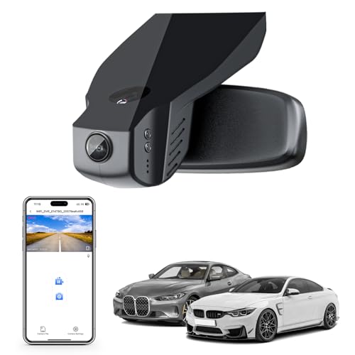 Mangoal 4K Dash Cam for BMW 4-Series Gen1 F32 F33 F36 2014 2015 2016 2017 2018 2019 2020 M4 F82 F83(Model B), OEM Style, 2160P UHD Video, WiFi & APP, GPS, 64GB Card