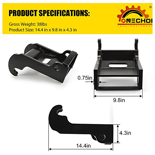 X-Change Coupler Bracket, Bobcat Quick Attach Mini Excavator Bucket Mount Attachment, Black-Coating Steel w/Precise Metal Craft, Compatible with Bobcat E Series Models