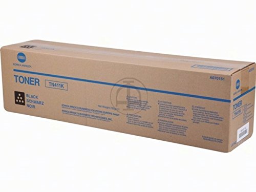 Toner noir Konica Minolta TN-411 K original pour imprimante Bizhub C 451