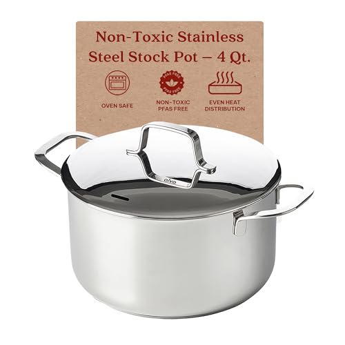 Alva Maestro 4 Qt. Premium Stainless Steel Saucepan with Vented L...