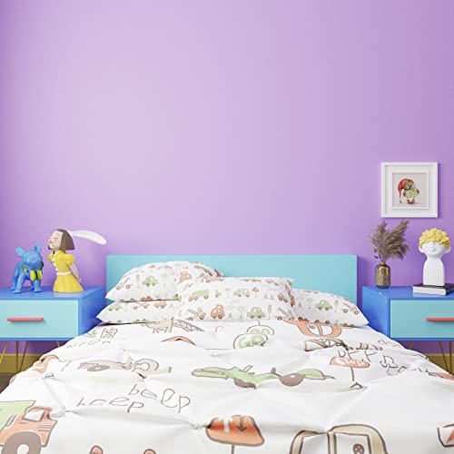 Papier de contact coloré violet pour rénover une étagère abîmée - 4