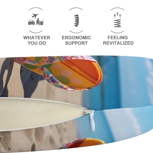Almohada de espuma viscoelástica para viaje mediana miniatura 5
