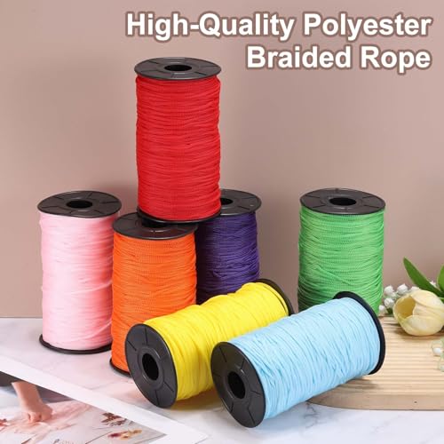 Cuerda trenzada de 3 mm para hacer macramé sin que se deshilache 6