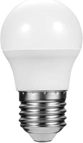 Ellies 5W G45 LED Golf Ball Bulb | 15,000 Hour Lifespan | E27 Screw Cap | Cool White