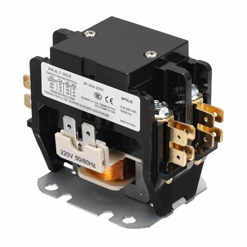 DMiotech HVAC �R���^�N�^�A2�� FLA 30 Amps 220V �R�C�� �G�A�R�� �R���^�N�^ �R���v���b�T�[ �R���f���T�[ ���[�^�[ AC ���m�ȖړI�R���^�N�^�AUL�K�i�F��