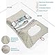 MOAZIFI Baby Windeltasche mit Wickelunterlage für Unterwegs, Wickeltasche Organizer, Unterwegs mit Extra Viel Platz, Wiederverwendbare Baby Wickelauflage Maschinenwaschbar für Unterwegs Wickel Clutch
