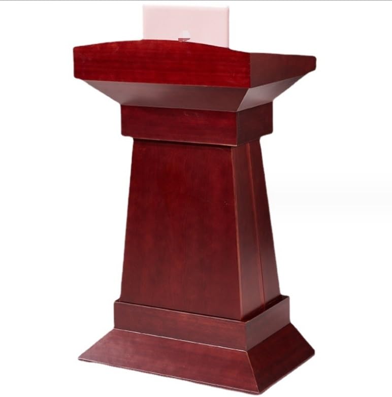 Podio Leggii da Podio in Legno Massello Pulpiti da Chiesa Portatili Leggii per Insegnanti di Scuola Leggii per Conferenze per Ufficio Scrivania in Piedi Podio(A)