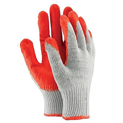Need Sleep Gants de travail - Gants de protection - Gants de jardin - Gants de travail EN420 - Gants en tissu - Gants de peintre - Mécanique - Homme et femme - Taille 10 (rouge) Cover