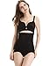 Produktbild RIEMTEX Shapeware Damen Miederhose aus Baumwolle Bauch Weg Mieder Unterwäsche Body Shaper in Schwarz oder Beige - Bitte Größentabelle beachten (L entspricht Deutscher Gr.: 38, schwarz)