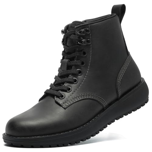 ANJOUFEMME Snow Winter Hiking Boots for Women - Womens Outdoor Waterproof Shoes Lightweight Walking Backpacking DSX13W-FN-US-BLACK-8.5