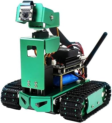 Yahboom AI Robot for NVIDIA Jetson Nano, Coding Robotics Kit with Autopilot, Object Tracking, Face and Color Recognition