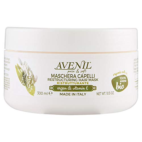 Avenil Mascarilla capilar con avena 100% biológica reestructurante, 300 ml