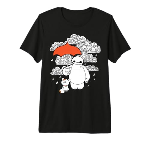 T-shirt Baymax Disney Big Hero 6 en coton doux col rond coupe regular