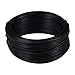 ULTECHNOVO Fil de Jardin Enduit de PVC 55 Mètres Largement Enduit de Colle Fil de Fer de Reliure pour Le Jardinage à Usage Domestique (Noir)