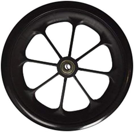 Healthline Wheelchair Replacement Wheels 8"x1" (1 Pack) โ Flat-Free Casters, Solid Black Front Wheels โ Fits Medline, Healthline, Drive Medical, Invacare, E&J, ALCO & More Manual Wheelchairs