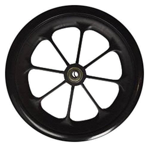 Healthline Wheelchair Replacement Wheels 8"x1" (1 Pack) – Flat-Free Casters, Solid Black Front Wheels – Fits Medline, Healthline, Drive Medical, Invacare, E&J, ALCO & More Manual Wheelchairs