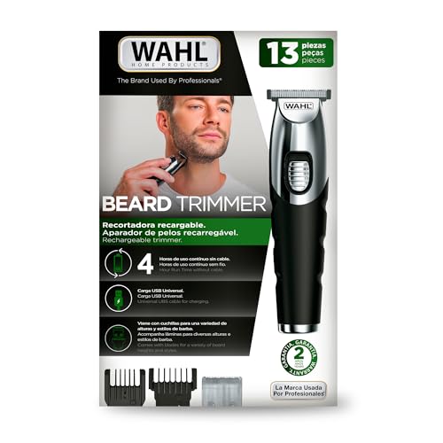 Aparador de Pelos Beard Trimmer Wahl 2 em 1 com 13 acessórios BIVOLT