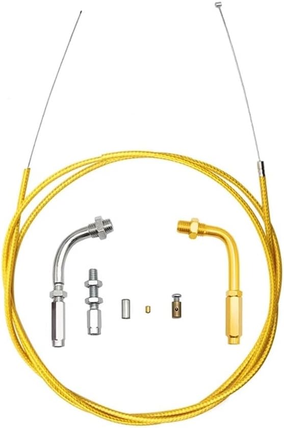 190cm Motorcycle Throttle Brake Clutch Repair Kit Fit For CBR125 CRF230 KLX EXC Dirt Bike ATV Quad(Gold Gold)
