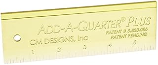 CM Designs Ruler 6" Add-A-Quarter Plus, Cotton, 6"