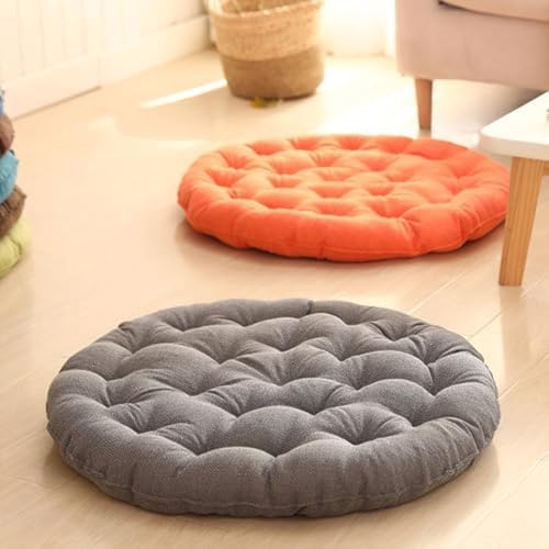 Coussin de chaise épais de qualité supérieure coton et lin RoundCush - 8