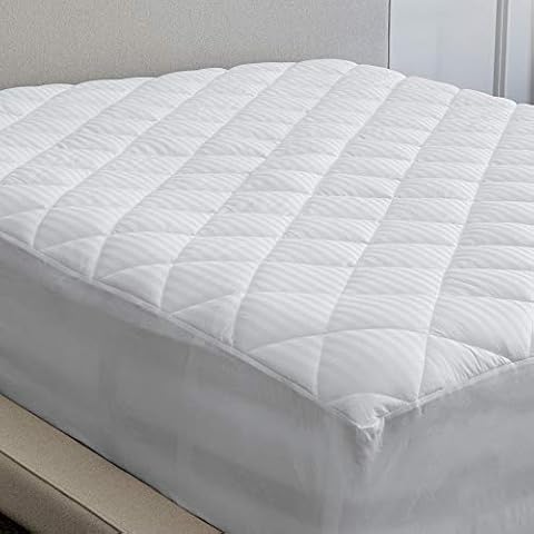 The Luxury Collection Mattress Pad - Quilted Mattress Topper - 60" x 80" x 18" - Fits Mattresses Up to 18" - Queen Cover