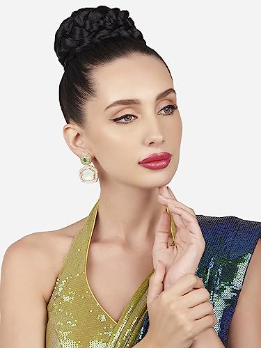 Stones & Austrian Diamond Drop Earring