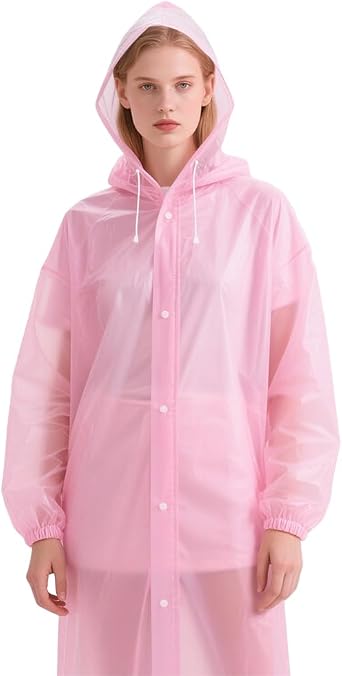 DUEBEL 30-Pack Reusable Rain Ponchos for Adults | Waterproof EVA Raincoats | Emergency Rain Gear for Outdoors/Theme Parks