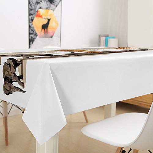 Nappe imperméable éléphant protège votre table des rayures et salissures