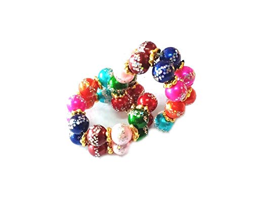 MNAONLINE1931 Elegent Moti Bangles for Laddu Gopal/Beautiful Multicolour Kangan for Thakur Ji (B07VVX532N) Amazon Price History, Amazon Price Tracker