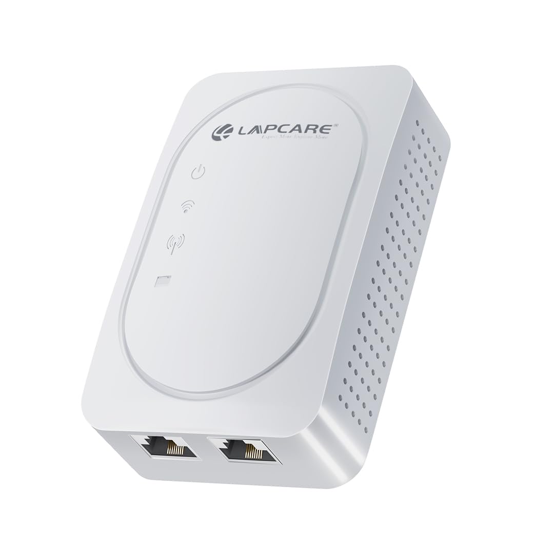 Lapcare AC1200 WiFi Range Extender | Up to 1200Mbps Speed | Dual Band Wireless Extender, Repeater, Signal Booster, Access Point| Extends Internet Wi-Fi, Works with Any Wi-Fi Router (LRE-701)