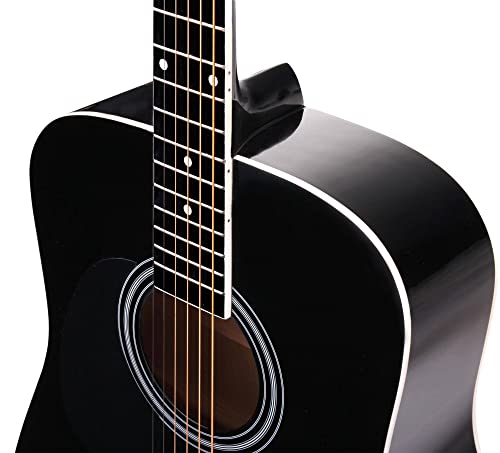 Classic Cantabile WS-10BK-LH Guitare Folk Noir Modèle Gaucher - Les Beatles, Paul McCartney, John Lennon, RIngo Starr, George Harrison Classic Cantabile WS-10BK-LH Guitare Folk Noir Modèle Gaucher – Image 4